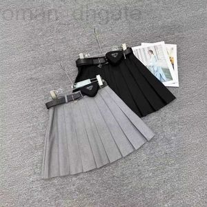 スカートデザイナー24年Shenzhen Nanyou Spring/Summer New Waist Bag Pleated Skirt High Show Slim Leg Length Versatile Reduce Age Women'sHalf Trend PA96