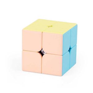 Magic Cubes Cubing Sala de aula Triângulo Triangle Pirâmide Puzzle Macaroon Jinzita Magic Cubes Kids Kids Educational Toys Cube Puzzle Y240518Y52K