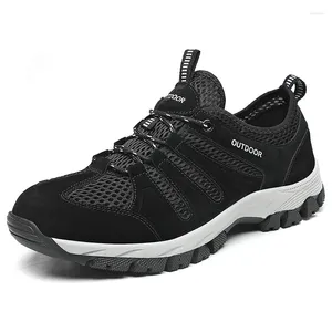 Casual Shoes European och American Men's Large Size Handing Outdoor Leisure Running Sneakers High-Top Mesh