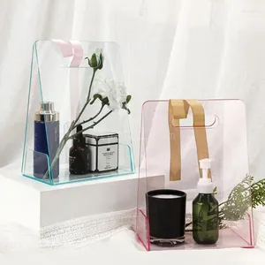 Enrole de presente versátil Buquê de Flor Clear Packagings ótimos para presentes Festa e compras cotidianas Captura de olhos à mão