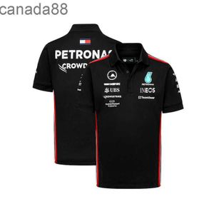 Мужские футболки Mercedes-Aaggmm Petronas F1 Team Polo Tshirts Lewis Hamilton Valtteri Bottas Formula 1 Fan Fan Одежда 5O0F