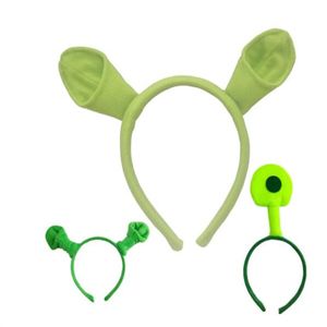 Halloween Children's Green Performance Headband Monster Shrek Hair Band Dressing up Ball Props Qizai Hair Grottoes AB318