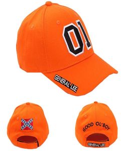 Outros suprimentos de festa de evento General Lee 01 Cosplay Hat Bordado Unissex Cotton Orange Good Ol39 Boy Dukes Baseball Ajuste