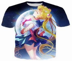 アニメセーラームーン3D面白いTシャツ新しいファッションメンウォーメン3DプリントキャラクターTシャツTシャツフェミニンセクシーなTシャツTシャツ衣類195421601