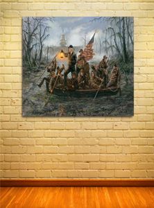 Crossing the Swamp Artwork Print på Canvas Modern Högkvalitativ väggmålning för heminredning Oframad bilder1702336