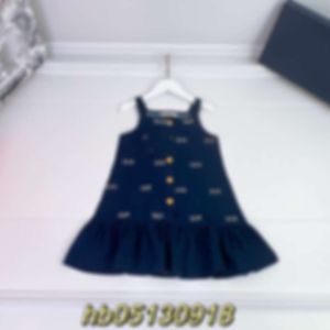 Klänningar Spring/Summer Girls 'Tank Top med Rem -denim Letter Dress