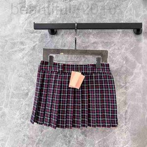 Skirts designer 24 New Girls' Age Reducing Hundred pleats Short Skirt French Plaid Sweet Style C6DO