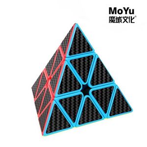 Sihirli küpler Moyu Mleilong 3x3 Piramit Sihirli Küp Piraminx 33 Profesyonel Özel Hız Bulma Oyuncak 3x3x3 Orijinal Macar Magcio Cubo Y240518