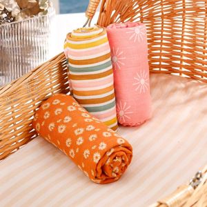 Blankets Elinfant 3pcs Bamboo Cotton Nursing Cover Baby Quilt Muslin Swaddle Blanket Born Wrap