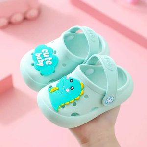 Slipper Summer Baby Sandals Slide Cartoon Female Baby Soft Sole Toddler Baby Boy Beach Shoes Cave Baby Shoes Y240518K4V0