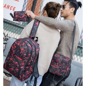 2024-2025 Sıcak açık çantalar kamuflaj seyahat sırt çantası bilgisayar çantası oxford fren zinciri ortaokul öğrenci çantası birçok renk t002