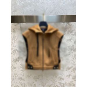 女性のベストlファミリー秋の冬の革のバックルベストジャケット