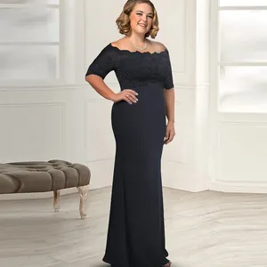 Work Dresses Woman Wedding Chiffon Lace Mother Of The Bride Floor Length Evening Party Custom Dress Suit Plus Size