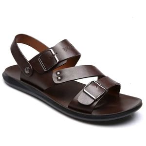 Toe Open Shoes Summer Casual Bekväm mjuk strandskor Male Men Sandaler 230509 178 D 6424