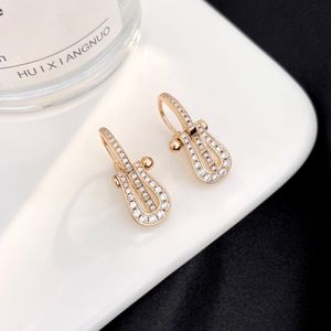 689821 butterfly Mixed Simple Gold Plated Silver Luxury Brand Designers Letters Stud Geometric Famous Women Round Crystal Earring Wedding Diamond