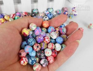 200pcs rondelle el yapımı polimer kil fimo boncuklar fit bilezik kolyesi 10mm9957842