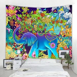 Tapestries Animal Flower And Bird Scene Art Tapestry Hippie Bohemian Home Decor Wall Hanging Bed Sheet Sofa Blanket Beach Mat
