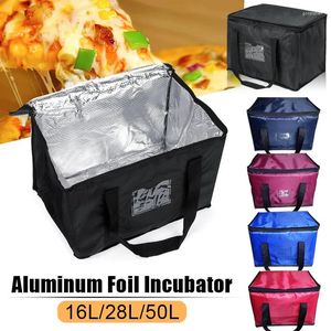 Storage Bags Food Delivery Bag Waterproof Insulated Reusable Pizza Takeaway Thermal Warm/cold Buffet Server Warming Tray Lunch Container