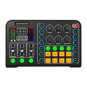 Mikrofony Live Sound Card Studio Professional Sunccard Bluetooth Mikrofon Mikrofon Mikrofon Zmieniacz głosowy Streaming O 230816 Drop de Dh4ds