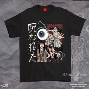 Harajuku Japanese Comics graphic t shirts Printed Extra Large Loose Top Gothic Pop Couple Retro Sweatshirt Y2k Clothing 240517