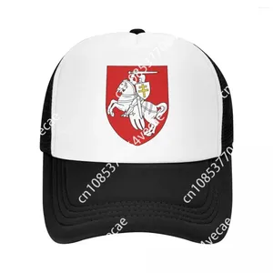 Bollmössor Emblem av Vitrysslands trucker hatt för män Kvinnor Justerbara unisex vitrysian Coat Arms Baseball Cap Spring Snapback