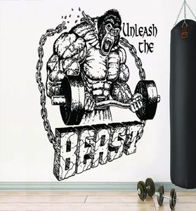 Adesivi a parete decalcomania decorazione fitness decorazione gorilla adesivo motivazionale poster camera da letto fan1531279