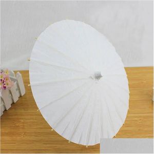Umbrellas Bridal Wedding Paper Parasols Handmade Plain Chinese Mini Craft Umbrella For Hanging Ornaments Drop Delivery Home Garden H Dhscd