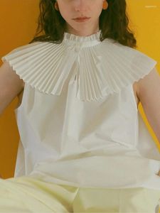Женские блузки в стиле Япония шикарные винтажные специальные дизайнерские воротнички Блузя Женщины Весна Лето 2024 Рубашка Элегантное ретро Свободное Блюзы