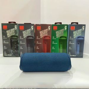 Flip 6 alto -falantes portáteis BT alto -falante sem fio Mini alto -falantes externos Bluetooth Som poderoso e subwoofer de baixo do Bluetooth RGB Bass Music Audio System