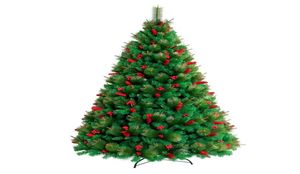 150cmクリスマスツリー装飾クリスマスアウトドア飾りショッピングモール大きな豪華な赤い果実2371405