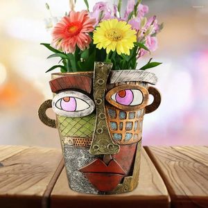 Vases Abstract Face Planter Flower Pot Vintage Women Head For Indoor Outdoor Plants Succulents Herbs Home