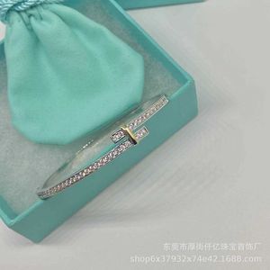 Designer Brand TFF S925 Sterling Silver Edge Armband High-End-version Fashionabla Simple and Feel Naly