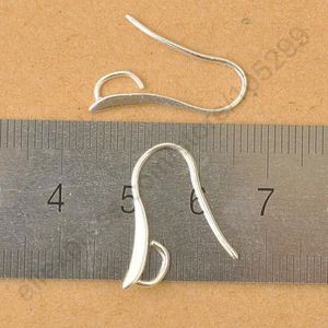 100X DIY Making 925 Sterling Silver Jewelry Findings Hook Earring Pinch Bail Ear Wires For Crystal Stones Beads 253Q