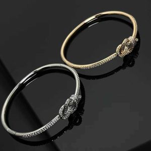 Hot Picking TFF Full Diamond Female 18k Rose Gold Flower Keys Woven Rope Bracelet Full Sky Star New Bracelet Live Broadcast