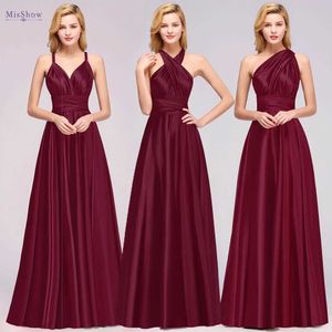 Runway Dresses Plus Size Bridesmaid Dresses Women 2023 Infinity Dress Convertible Sexy Backless Multiway Milk Silk Wedding Evening Party Gowns T240518