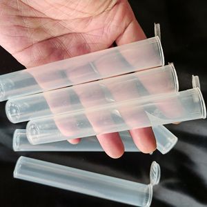 100st Pre Roll Tube Packaging Plastic Joint Holder 116mm Preroll Doob Tube Cones With Lock Rökrör Hand Cigarett Maker Container Pill Case