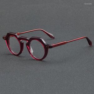 Strama da sole cornici vintage fatti a mano in acetato di occhiali da uomo uomo ottico occhiali di alta qualità prescrizione di occhiali per computer retrò donna
