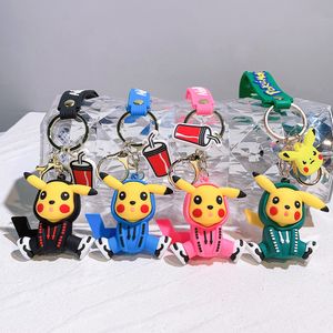 Клайф -индикатор Женщина -дизайнер Keyring for Women Accessories Cartoon Figure Anime Taekwondo Bugle Car Key Chain Мужская креативная силиконовая фигура.