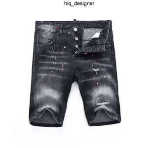 Cool Guy Short Men's Jeans Black Man Hip Hop Rock Moto Mens Design Ripped Distressed Denim Summer 384 dsquares dsqureditys 2 dsquards G0R2