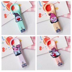 Nail Files Valentines Day Cartoon Clippers Stainless Steel Bk Durability Strong Suit For Children Cutter Girls Drop Delivery Otu9C