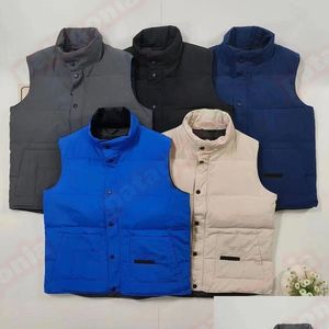 Mens Down Parkas Designer Vest Pocket Jackets Men Puffer Jacket Winter Vests Women Clothing Fashion Coat Outerwear For Male Size S- Dhaon