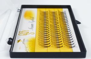 QSTY 60 пучков Mink Hair Faux Eyelashes 10D Natural Long 3D русские объемные глаза Увеличение ресниц Индивидуальная кластерная трансплантация FAL3990324