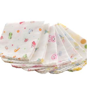 Towels Robes Kids Cotton Gauze Cartoon Bath Kid Newborn Wash Cloth Face 5Pcs/Lot Drop Delivery Baby Maternity Shower Otoyg