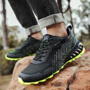 Casual Shoes Men Trail Running Male Lightweight Breattable Knit Fashion Sneakers Outdoor Trekking Jogging Walking Tennis