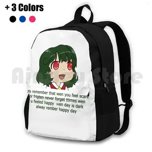 Backpack Happy Day Outdoor Hiking Riding Climbing Sports Bag Pls Remember That Wen You Feel Scare Or Frigten Never Forget