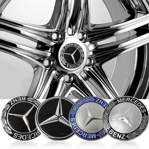 Car Stickers 4PCS 56mm 65mm Car Wheel Center Hub Emblem Sticker for MERCEDES BENZ W203 W204 W205 W209 W210 W211 W212 W176 W166 W163 W221 T240513