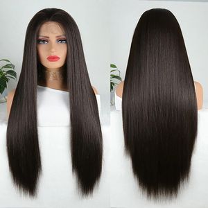 Синтетические волосы 13x3 кружевные фронтальные парики длинный 13x3 32 