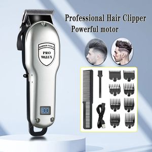 Hårklippare Professionell Trimmer Justerbar skär USB -uppsättning av 1800mAh Liion Batteri Safe Barber Clipper för män 240515