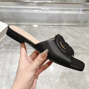 Designer Slifor sandali per pali casual da donna Scarpe da spiaggia per esterni Slide piatti con fibbia unisex vera pelle