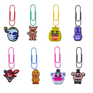 Outros artes e artesanato Midnight Bear Cartoon Paper Clips Marcadores de livros para o escritório Presentes de enfermagem colorf memorando organize papelaria otxpq